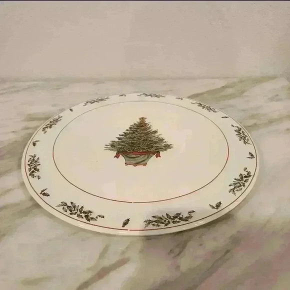 Vintage Classic Gold Fine Porcelain Cake Plate and Server With Box - Picture 3 of 8